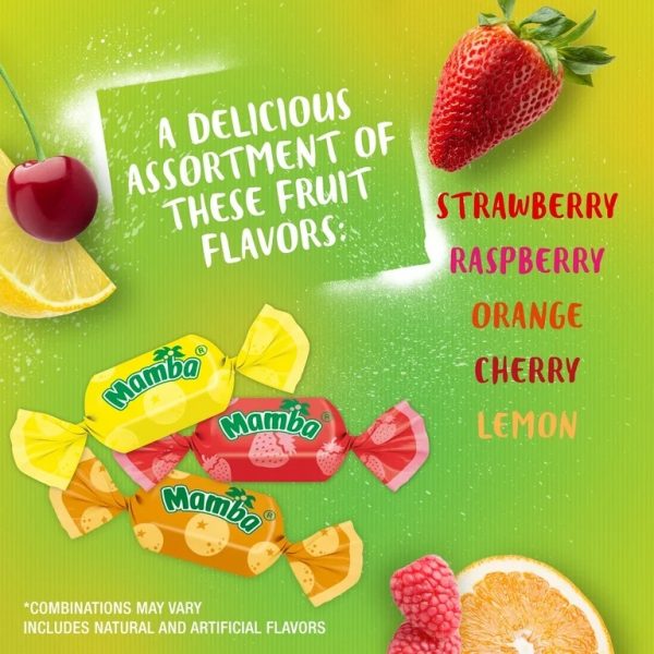 Mamba Fruit Chews Chewy Candy, 7.05oz