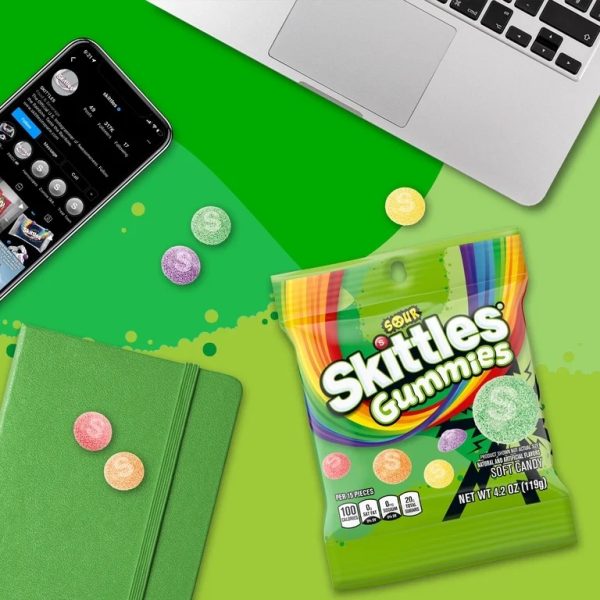 Skittles Gummies Sour Gummy Candy - 4.2 oz Bag